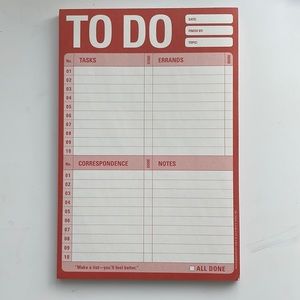 🛍3 for $25🛍 Like New Knock Knock To Do Pad